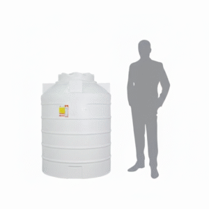 مخزن آب 1000 لیتری عمودی کوتاه درب 55 سه لایه آنتی باکتریال - Image 2