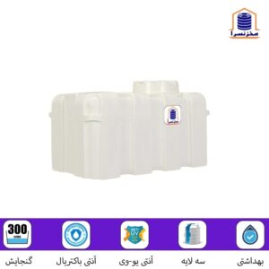 مخزن ۳۰۰ لیتری افقی مکعبی